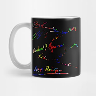 Signatures of famous physicists Mug